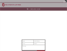 Tablet Screenshot of overtonlawfirm.com